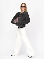 Vintage Quilted Utility Cropped Jacket