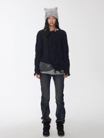 Cable Wool Brushed Sweater