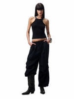Washed-Distressed Balloon Work Pants