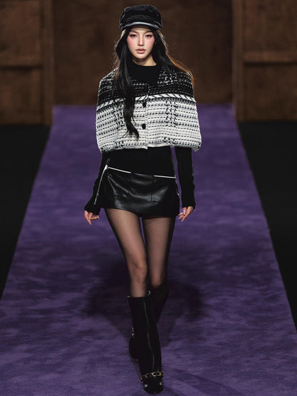 Special Yarn Cape Knit Set