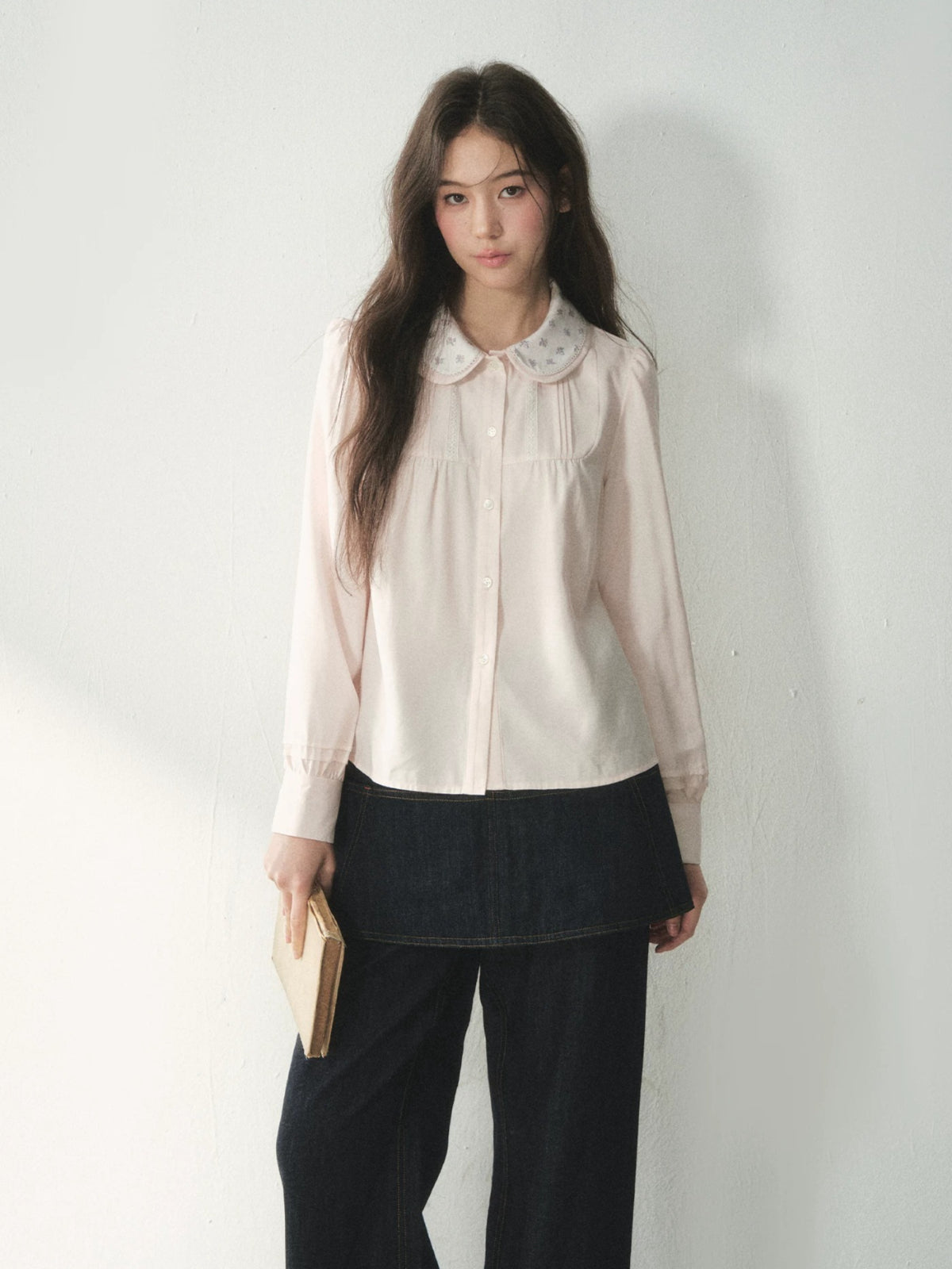 Floral Double Layer Shirt