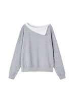 Detachable Collar Sweatshirt Set