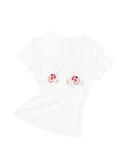 Printed Slim-Fit Short Sleeve T-shirt
