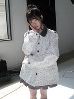 Floral Patchwork Twill Utility Coat