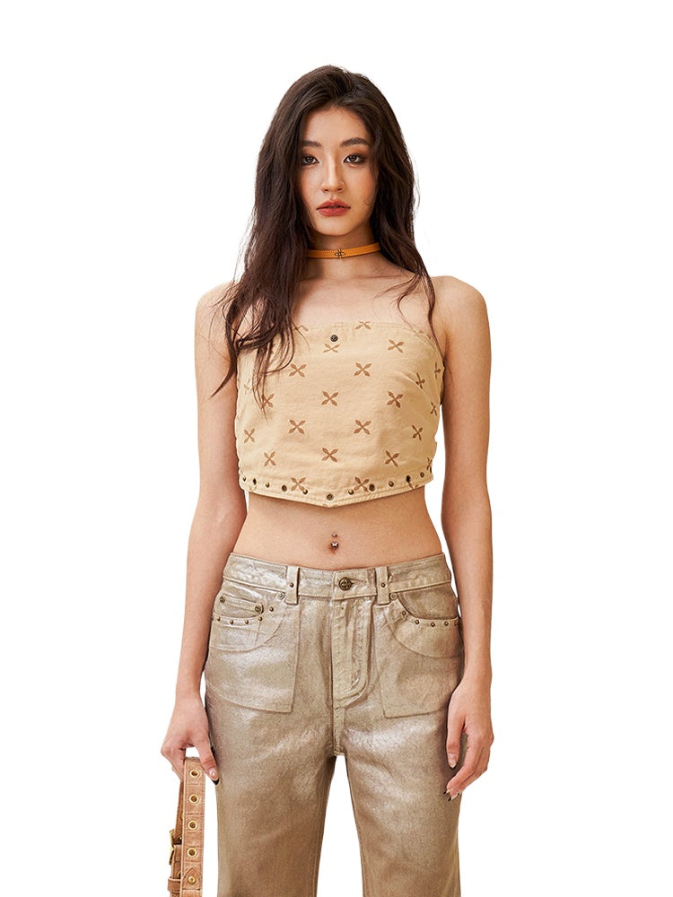 Desert Camouflage Square Scarf Bustier