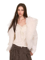 Faux Fur Collar Cropped Down Jacket