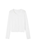 Mercerized Cotton Cardigan