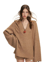 Halter Hooded & Three Piece Knit Set