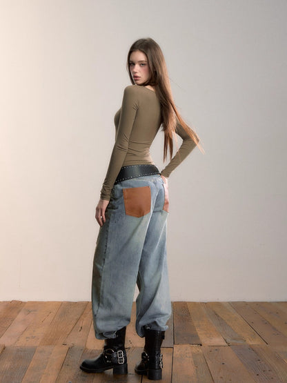 Halter Long-Sleeve Modal Top