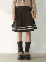 Wooden Flower Button Leg Warmers