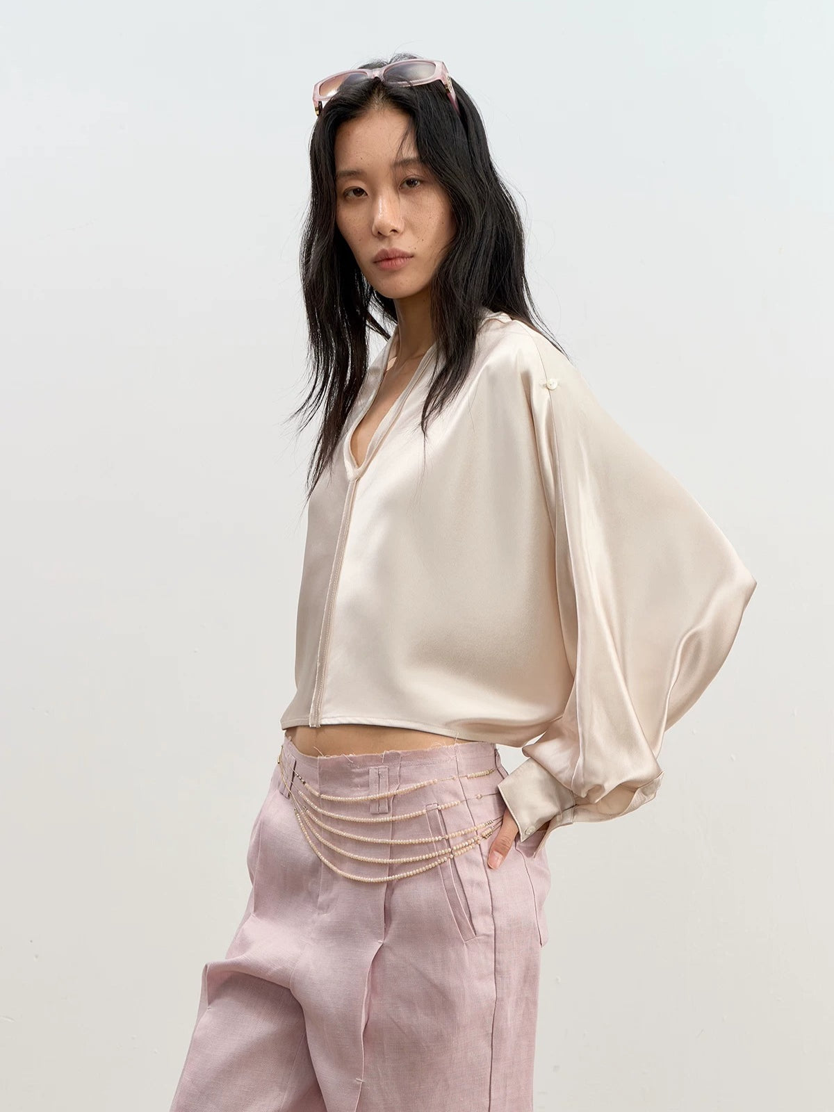 Acetate Satin Blouse