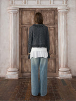 Shimmer Fringe Knit Cardigan