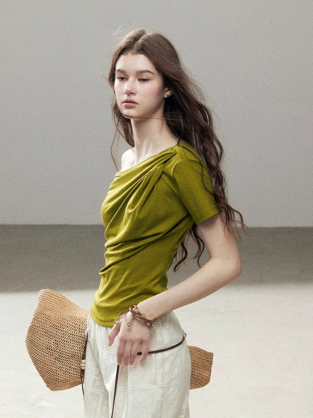 Asymmetric Short Sleeve Top