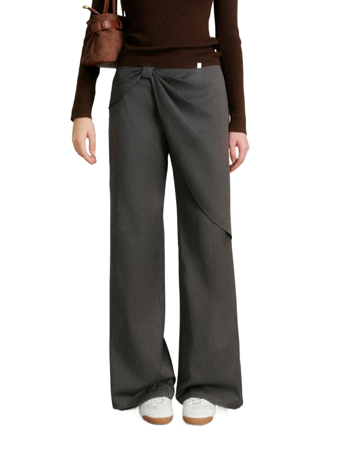 Bow Detail Straight Pants