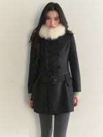 Double-Breasted Belted Coat