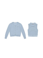 Butterfly Knot Soft Wool Sweater & Vest Set