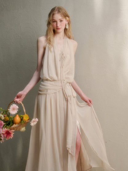 Airy Lightweight Greek-style Maxi Dress