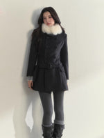 Double-Breasted Belted Coat