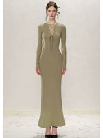 Lace-Up Mermaid Dress