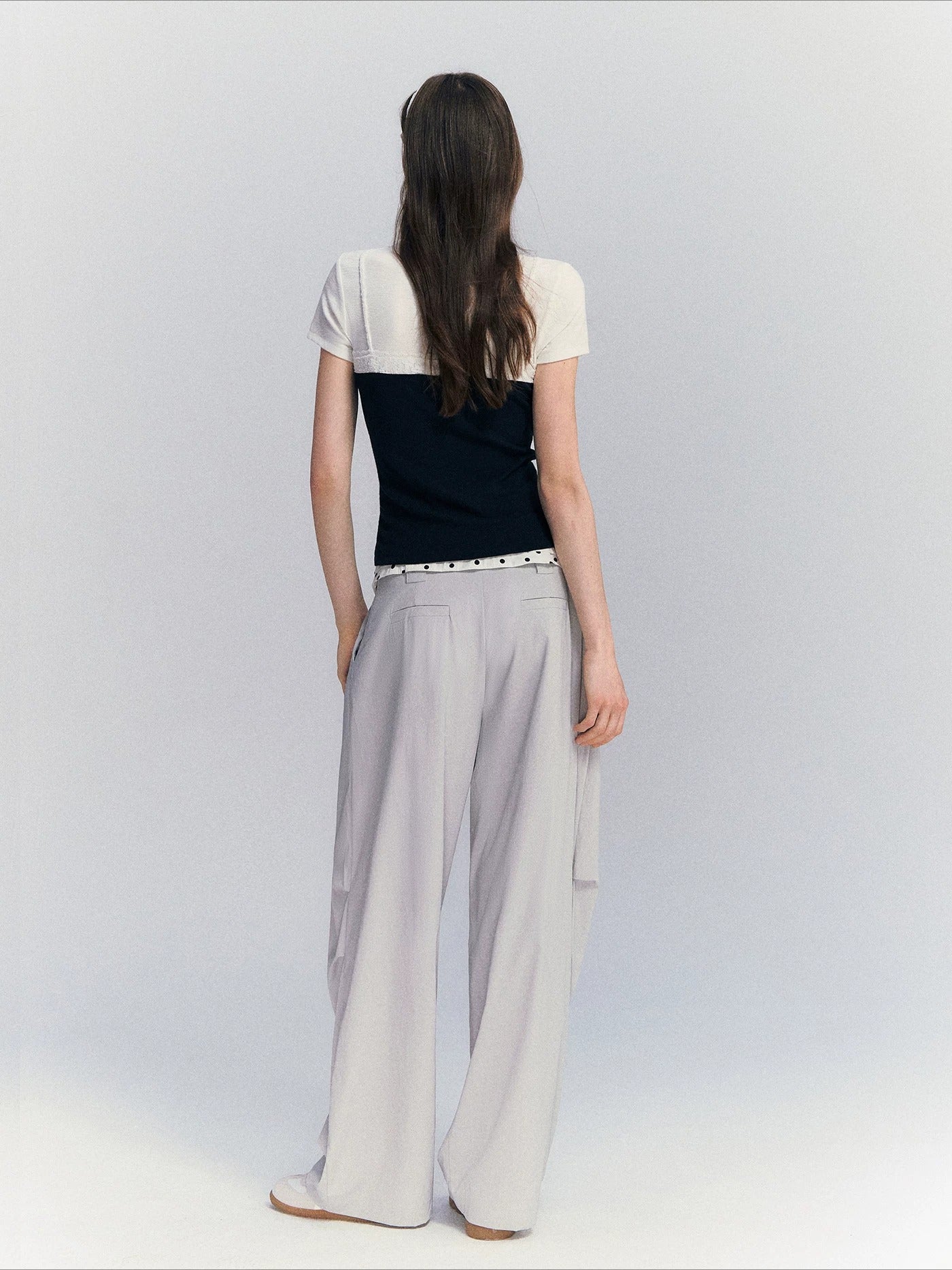 Polka Dot Straight Pants