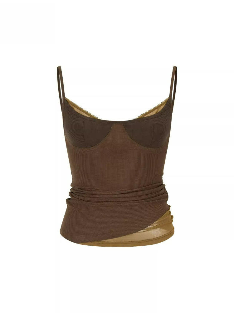 Colorblock Lyocell Cami Top