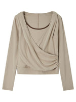 Cross Hooded Long Sleeve Tee