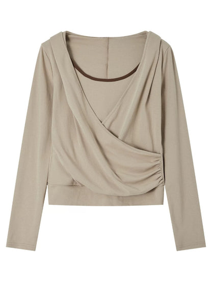 Cross Hooded Long Sleeve Tee