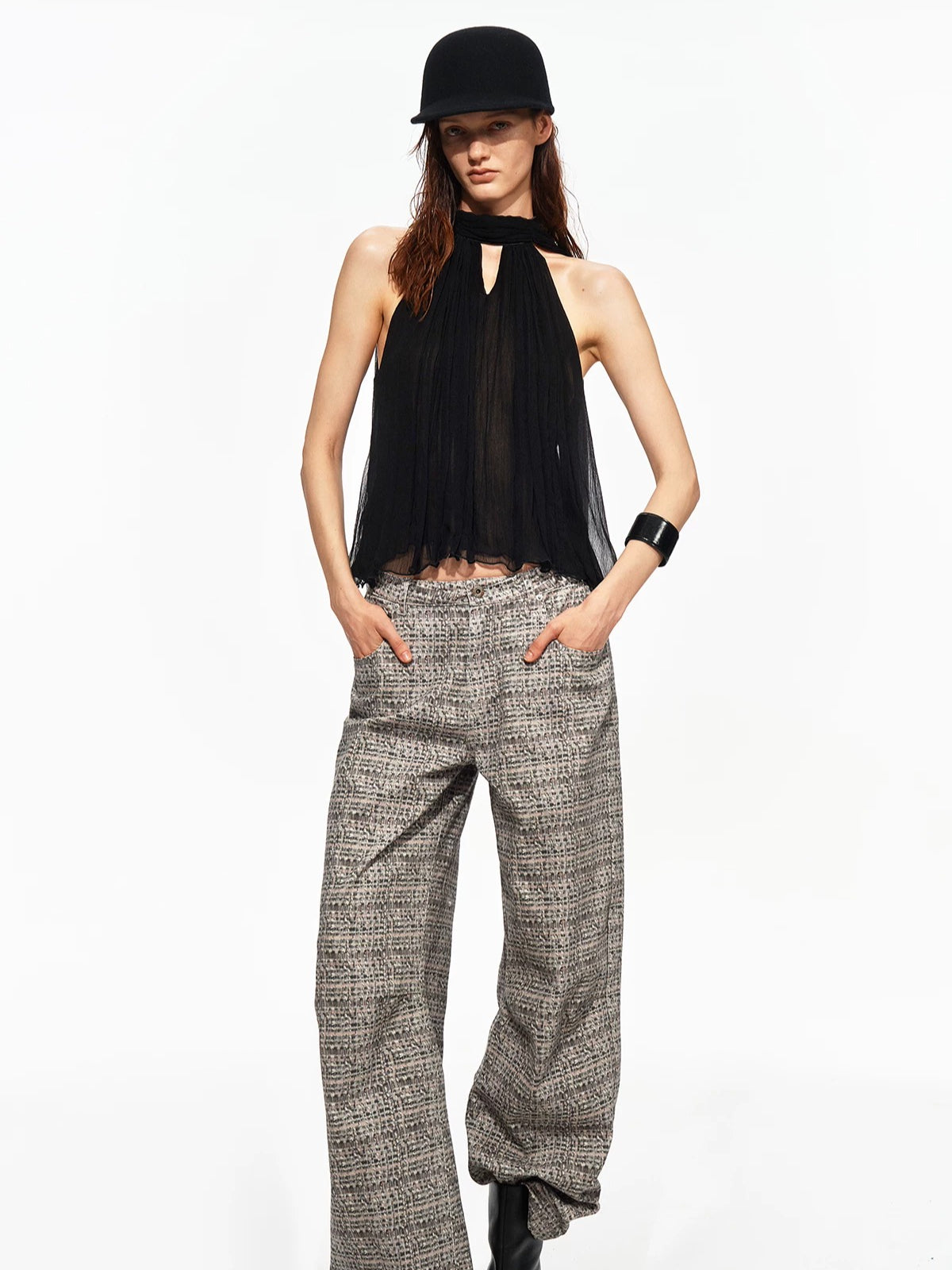Halter Chiffon Top