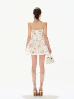 Rose Garden Embroidered Mini Dress