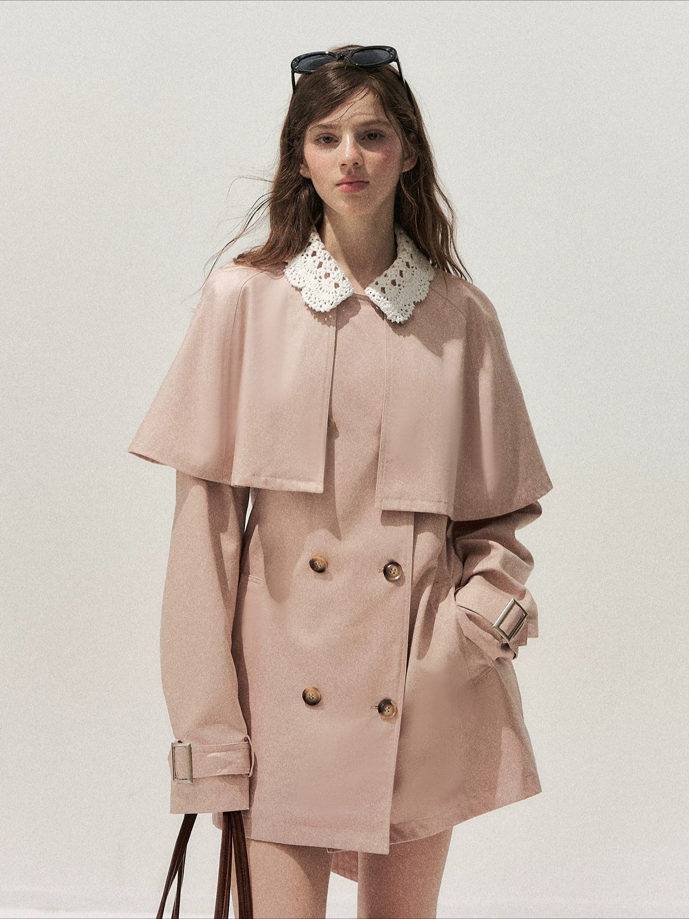 Detachable Cape Trench Coat