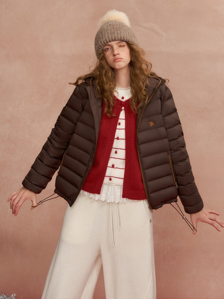 Lace Hood Down Puffer