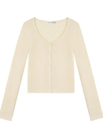 Lace V-Neck Knit Cardigan Set