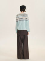 Pastel Fair Isle Knit Cardigan