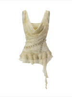 Blur Print Bustier Top