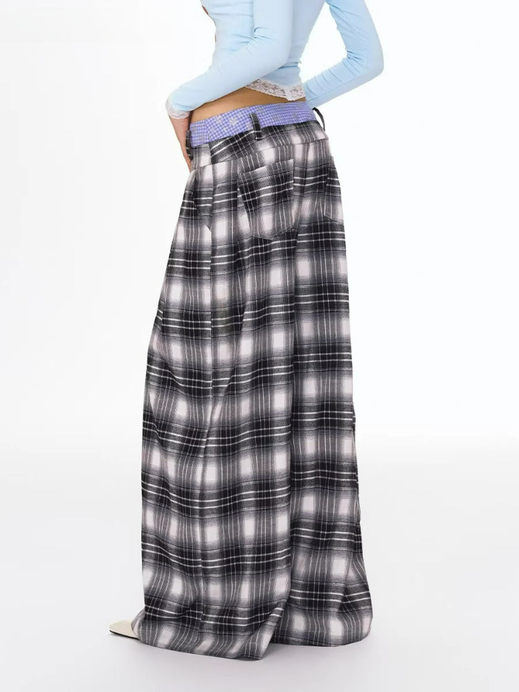 Manchester Plaid Wide Pants