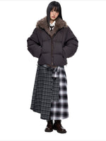 Vintage Fur Collar Down Jacket