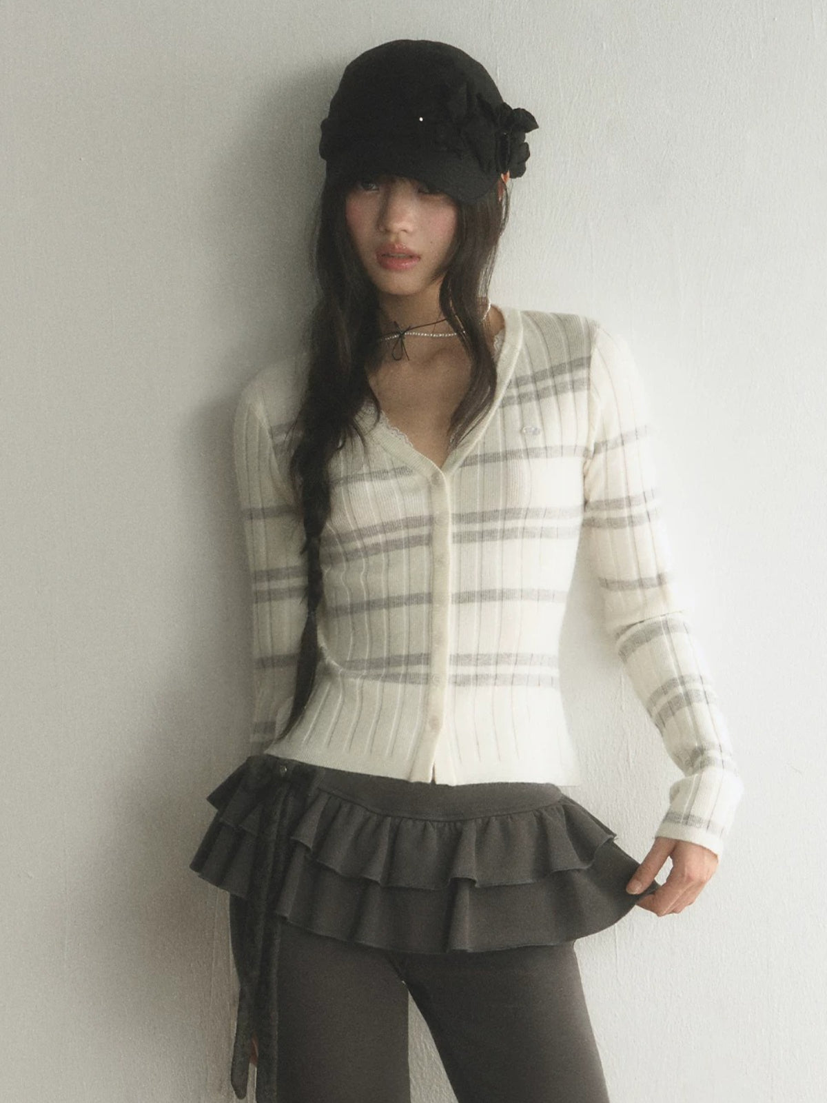Striped Knit Cardigan
