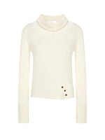 Cowl Neck Fitted Knit Top