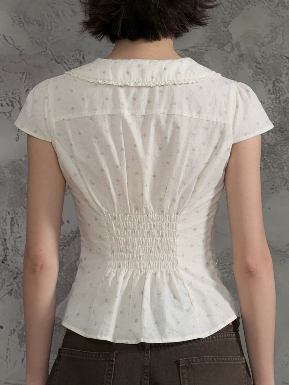 Floral Ruffle Blouse