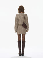 Vintage Wool Knit Cardigan & Skirt Set