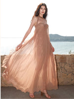 Thessa Mesh Halter Dress