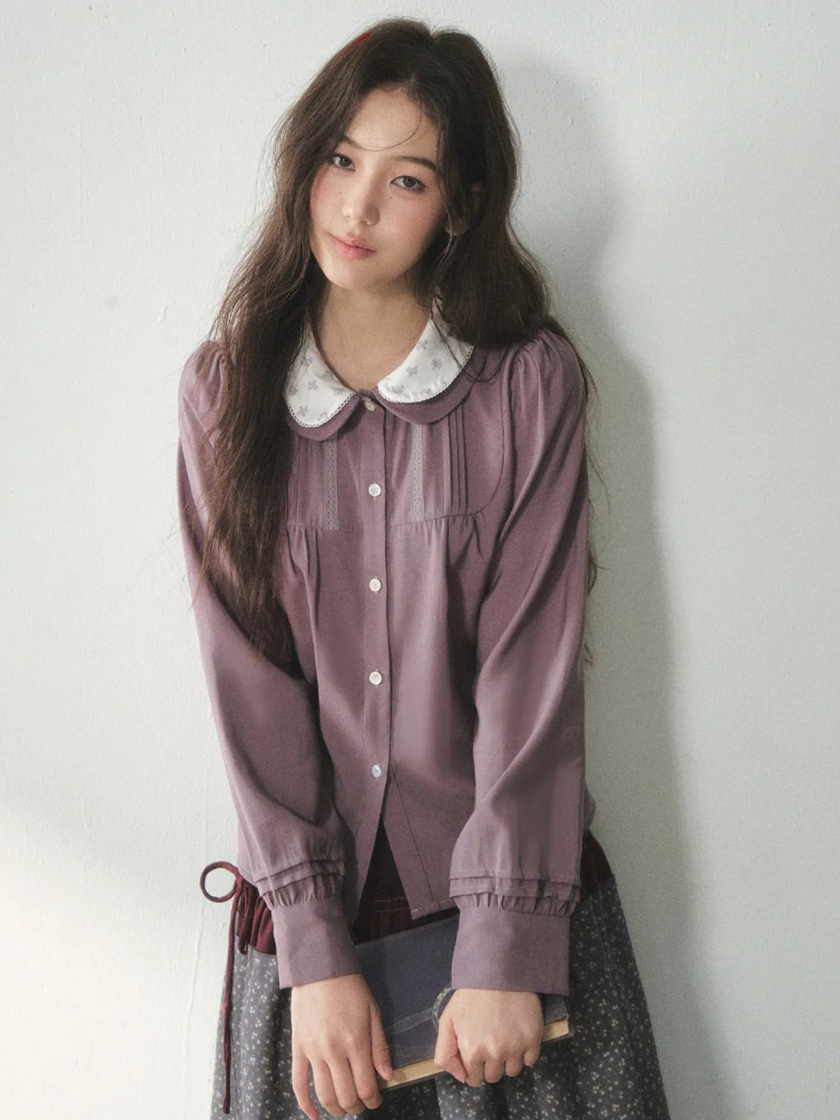 Floral Double Layer Shirt
