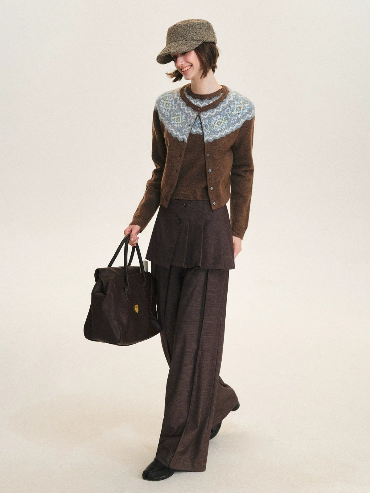 Fair Isle Cardigan &amp; Sweater Set