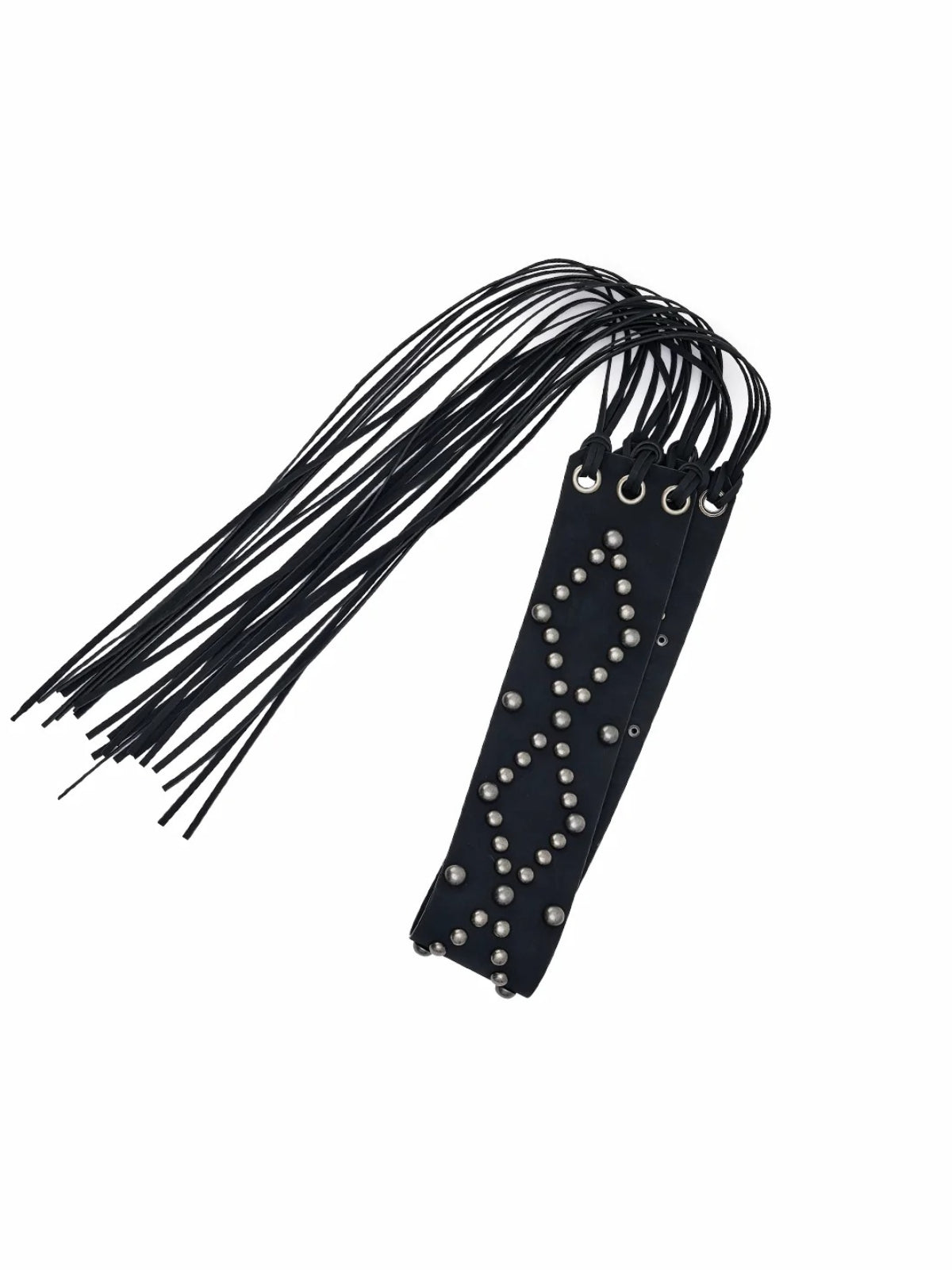 Vintage Studded Fringe Wide Waist Belt