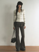 Striped Knit Cardigan