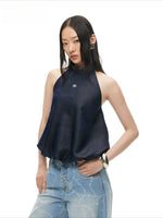 Bubble Hem Denim Camisole