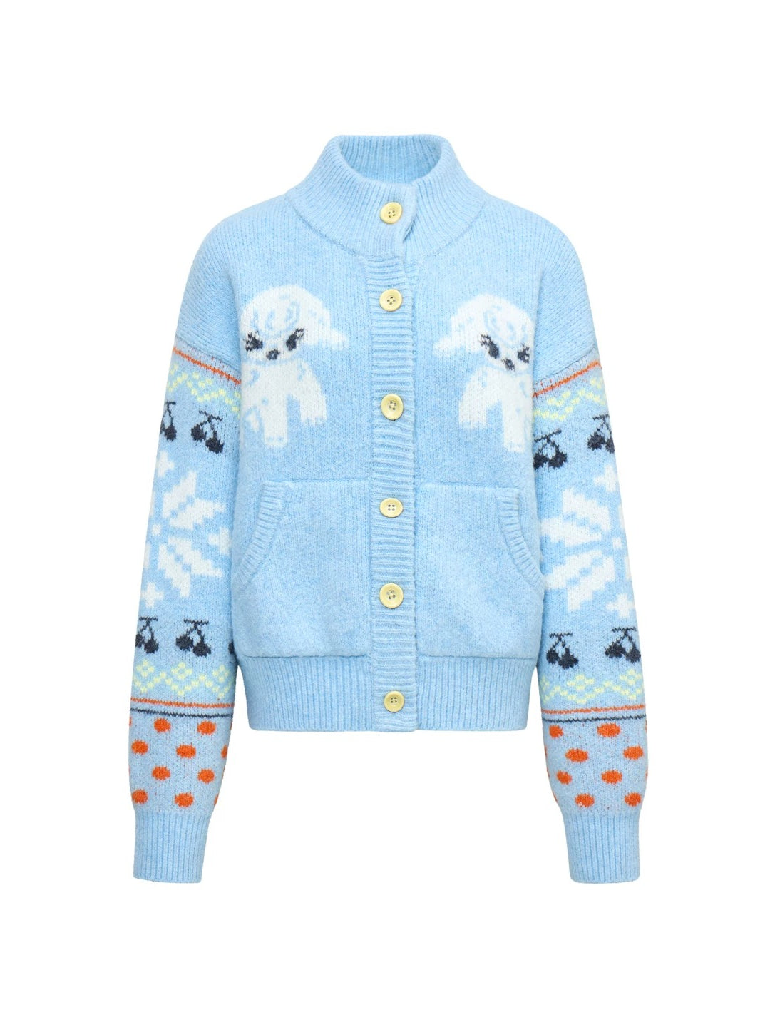 Fair Isle Sheep Knit Cardigan