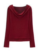 Soft Draped Off Shoulder Fitted Top