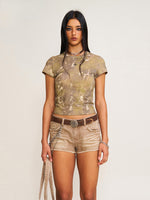 Vintage Hurricane Fade Body Tee Hurricane Camouflage