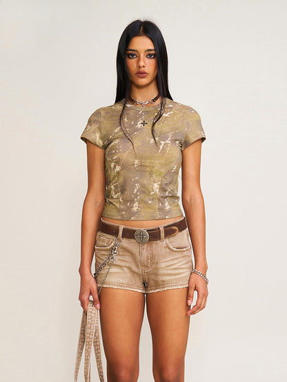 Vintage Hurricane Fade Body Tee Hurricane Camouflage